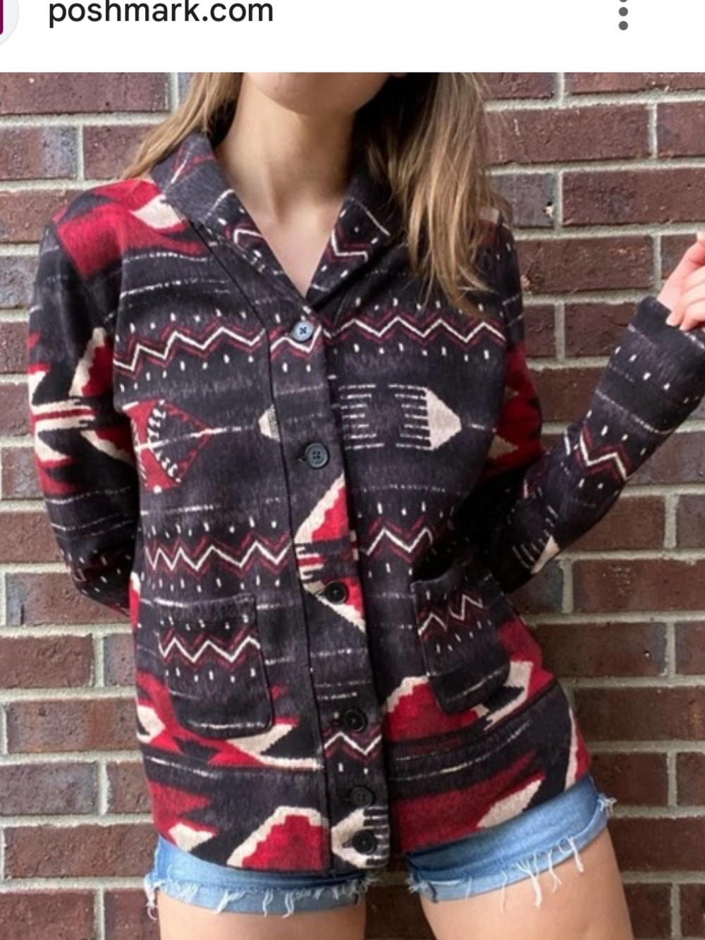 Lauren Ralph Lauren Southwestern Navajo Indian Aztec Blazer Jacket
